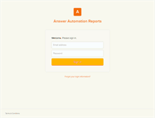Tablet Screenshot of answerautomation.com